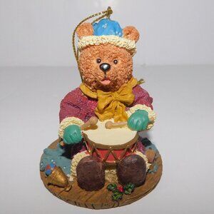 Drummer Teddy Bear Christmas Tree Ornament Costco Noel Collection